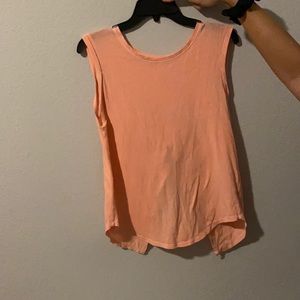 Bright orange tank